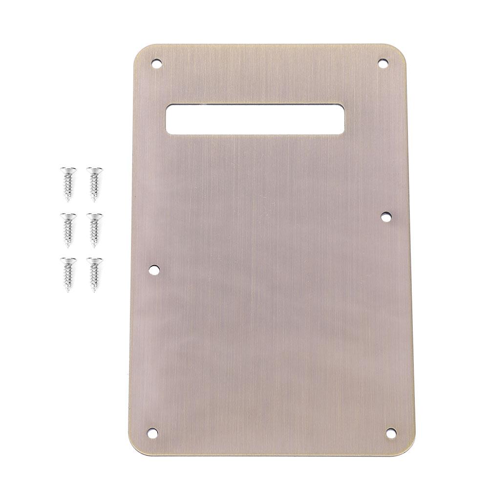 Pickguard Tremolo Cavity Cover Back Plate for ST Electric Guitar (Silver)