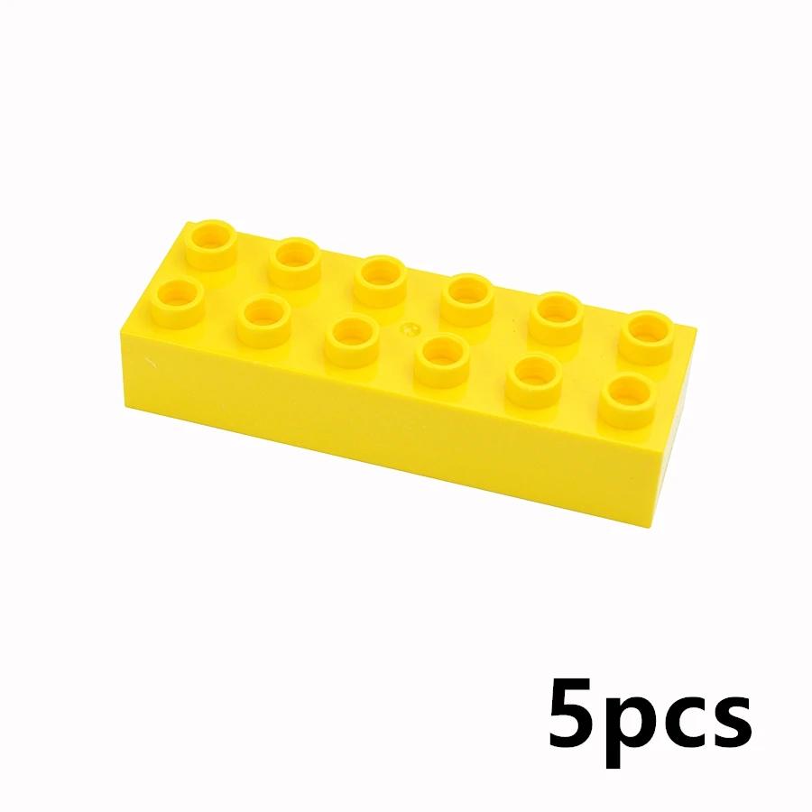 MOC Big Size Bulk Bricks Thick Building Blocks Educational Kid Creative Toys Slope Thin Large Particles Compatible With Duploes