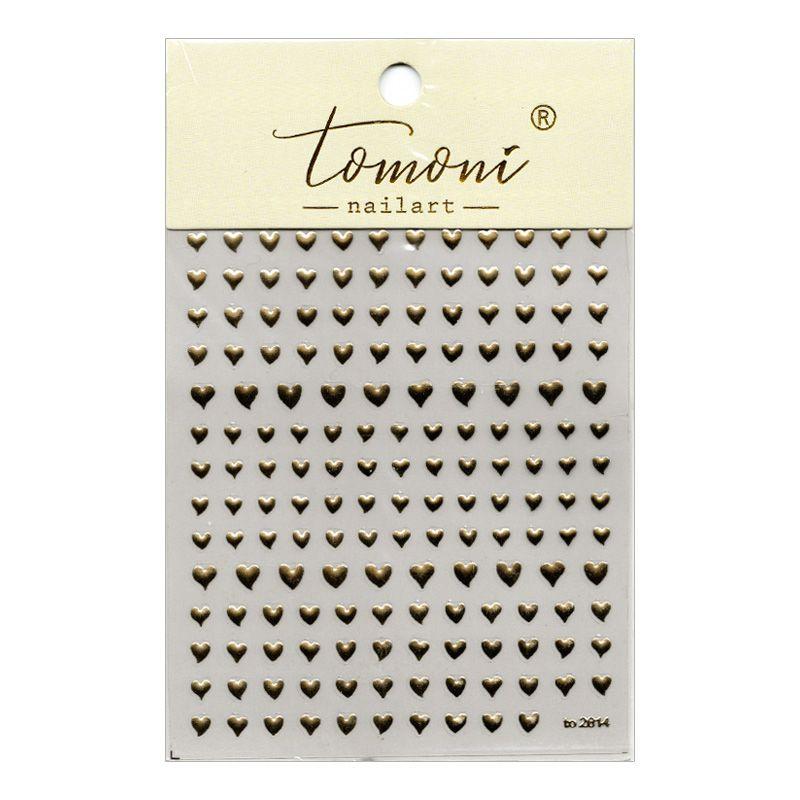 

Gilding Micro Relief Nail Stickers Small Heart Gold Silver Retro Stereo Nails Stickers Decorative Heart-Shaped Decals Bronzing (to 2814 Gold)