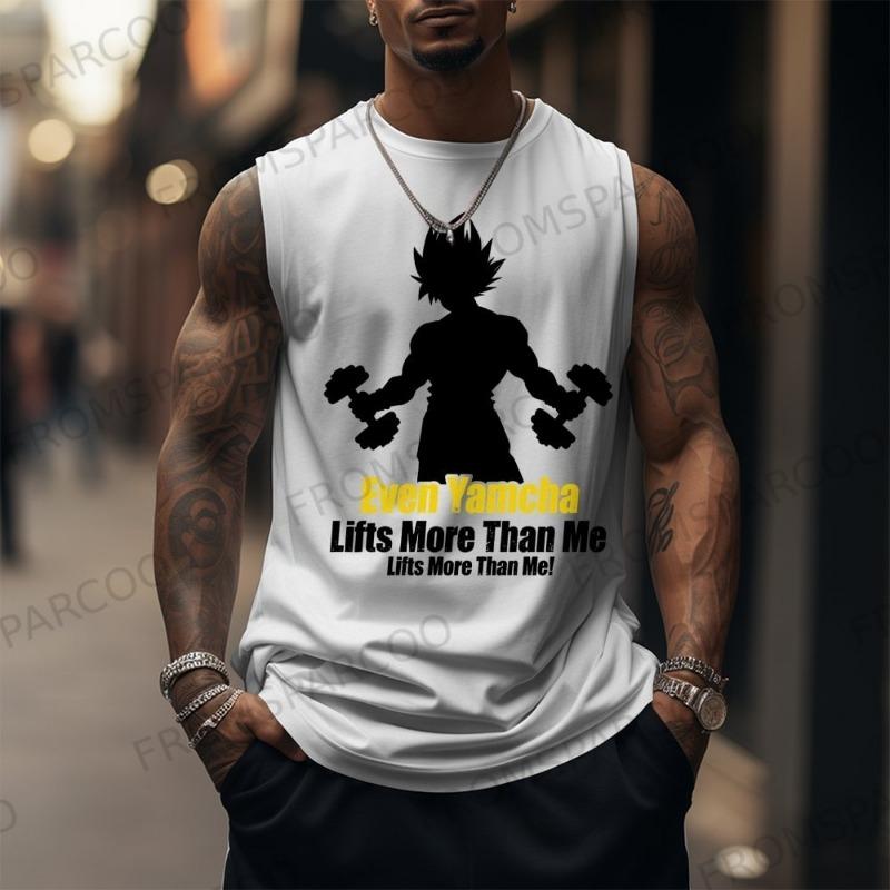 2025 One Piece Anime Luffy Peripheral Print Tank Top Gym Men's Loose Sports Summer Fashion Pure Cotton Breathable Vest