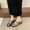High Heels Thick Heel Bag Head Half Slippers Women's Summer Wear New Models with Skirts One Pedal Single Shoes Sandals