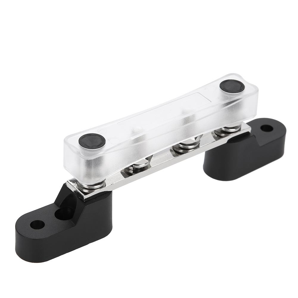 4 Bolzen Sammelschiene Elektrischer Klemmenblock 100Amp 12~48 V