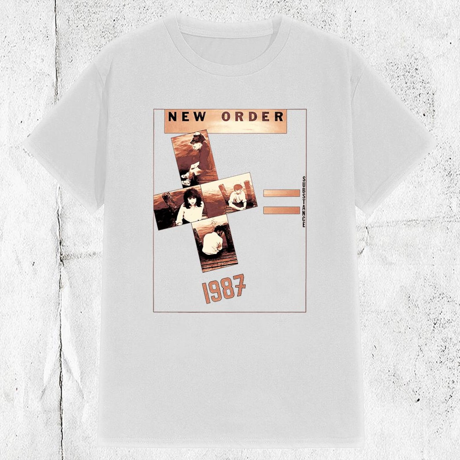 Vintage 80s New Order Band Substance 1987 T shirt M
