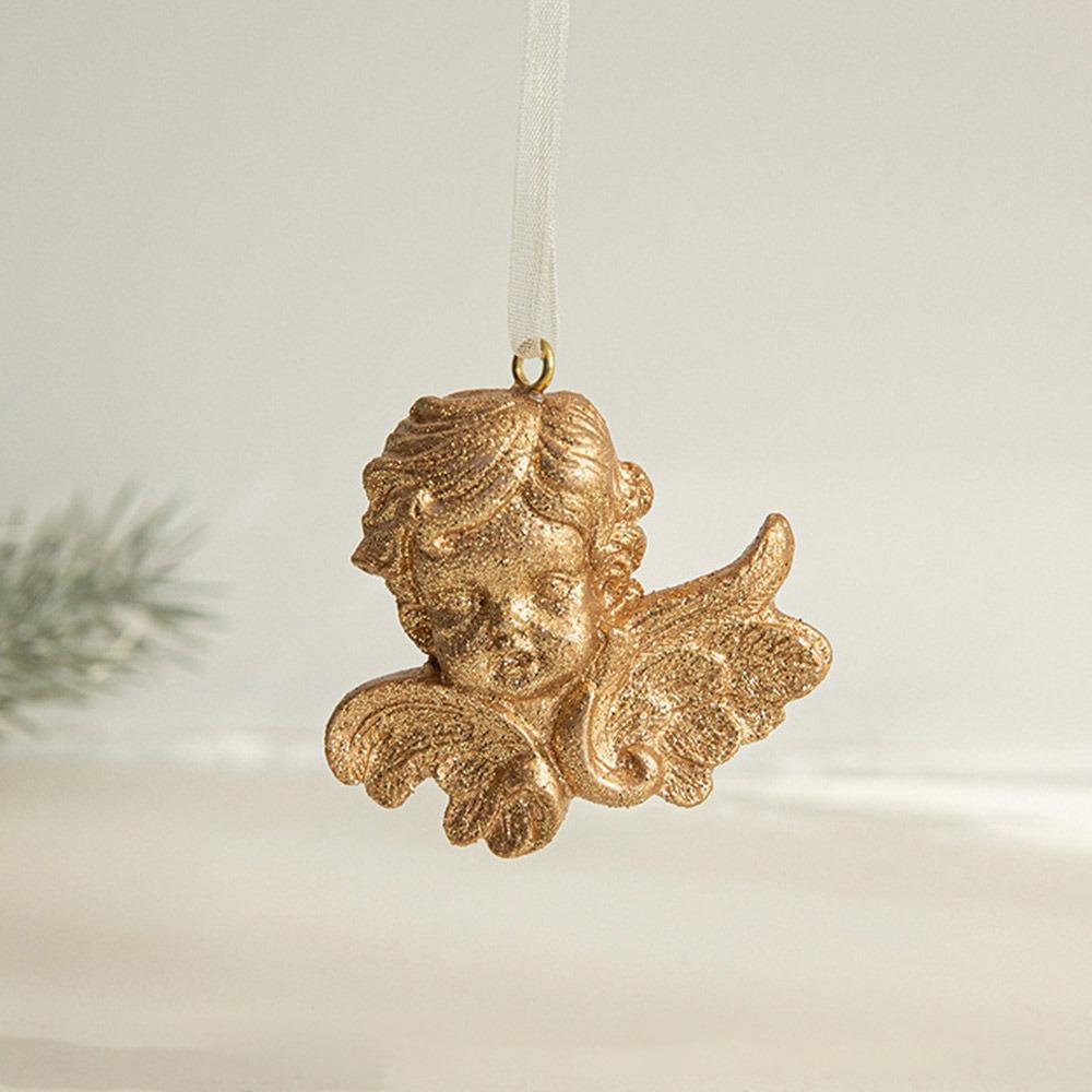 

Deer Horse Hanging Pendants Gold Christmas Tree Ornament Creative Xmas Ball Ornament Christmas angel