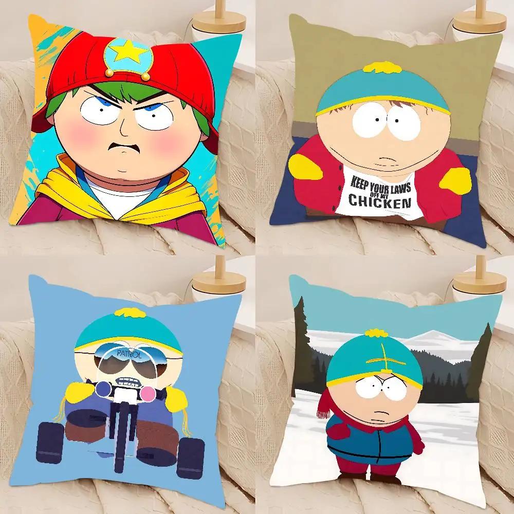 E-Eric Theodore Cartman Kissenbezug Abnehmbarer Waschbarer Kissenbezug – Ganzjahresweichleinen