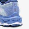 Mizuno Wave Sky 7 Running Size for and Thick Sole Shoes, Women's, White/Gray/Blue, 23.0 cm, 2E, Jogging, Marathons, Training, Sports, Lightweight,