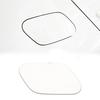 White Car Fuel Door Gas Filler Lid Cover Cap For VW Golf MK7 GTI E-Golf 2014-17