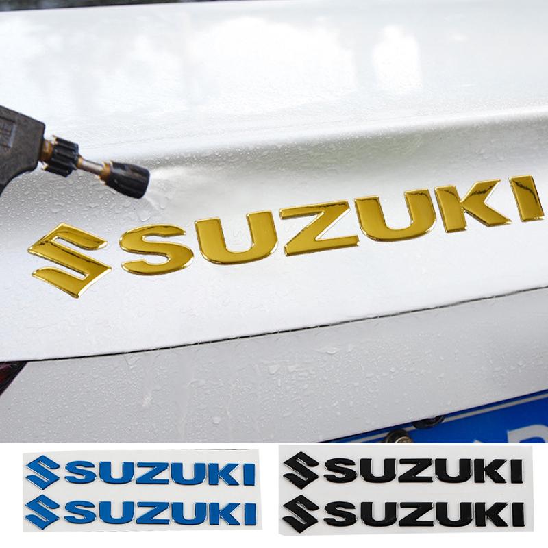 2pcs Soft Label for SUZUKI Swift SX4 S Cross Jimny Samurai Alto Ignis Grand Vitara Motorcycle Sticker Body Decal Decoration
