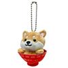 [LamPlanning] [Series-4] Traveling Mameshiba Keychain Mascot Ball Chain Bag Charm Cute Fluffy Dog Shiba Inu Mameshiba Soothing (Sapporo Miso Ramen)