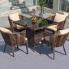 UOSU Outdoor Rattan 4-Chair Dining Set