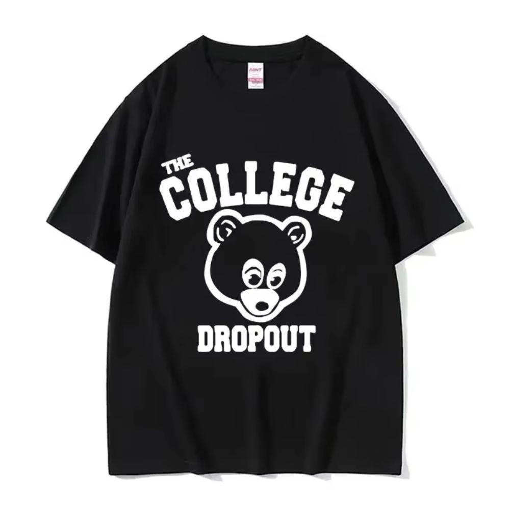 Camiseta Estampada Meme Engraçado do Kanye West Masculina Feminina Algodão Vintage Hip Hop Rap Estilo Camiseta Unissex Manga Curta Streetwear
