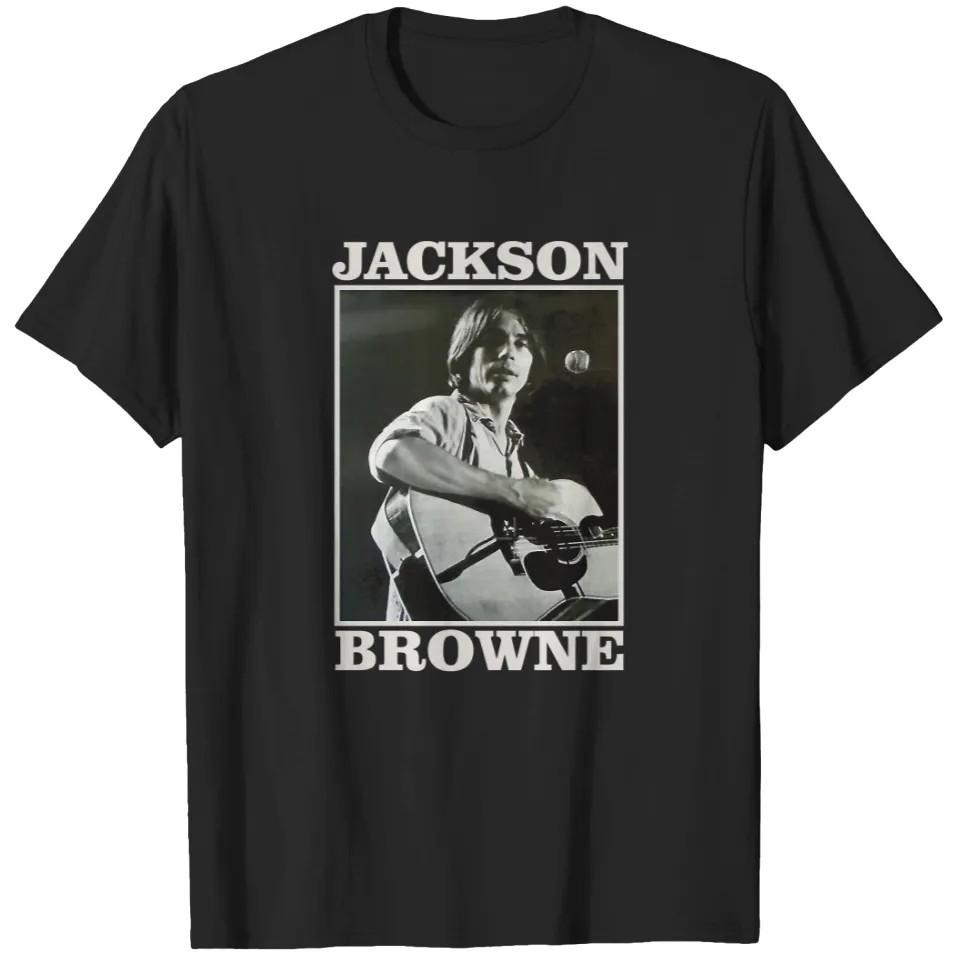 НОВАЯ Черная хлопковая рубашка Jackson Browne для мужчин Все размеры Подарок для фаната AD289 Унисекс Футболка XXXXL