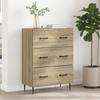 Drawer Cabinet Sonoma Oak 66 x 34.5 x 89.5 cm