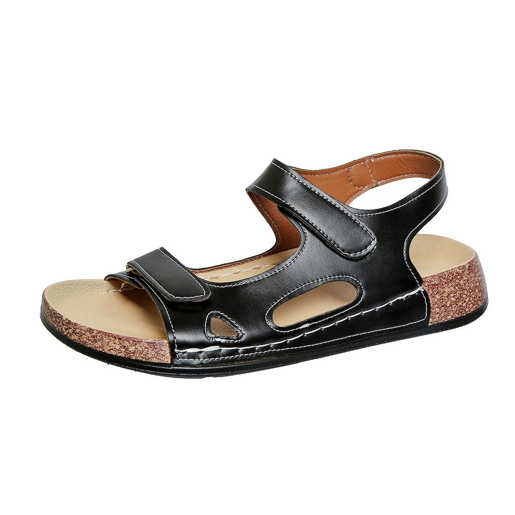 Fashion Retro Women Sandals Casual Summer Shoes 2025 Summer Lightweight Sandals Low Heels Comfortable Wedges Footwear Women Sandals