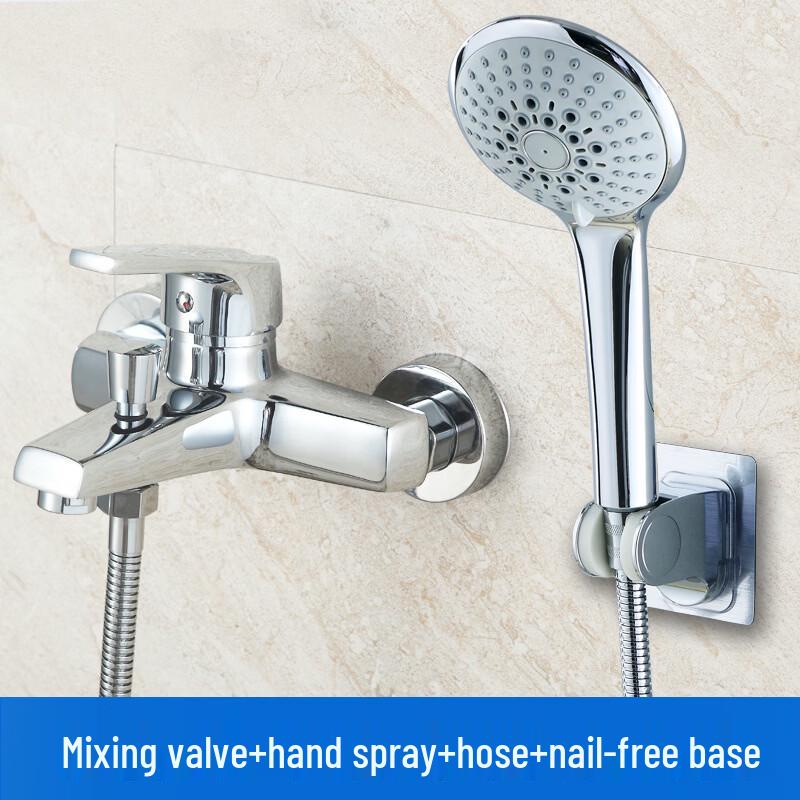 

TLXT Wall-Mounted Bathtub Shower Mixer Set with Hand Spray