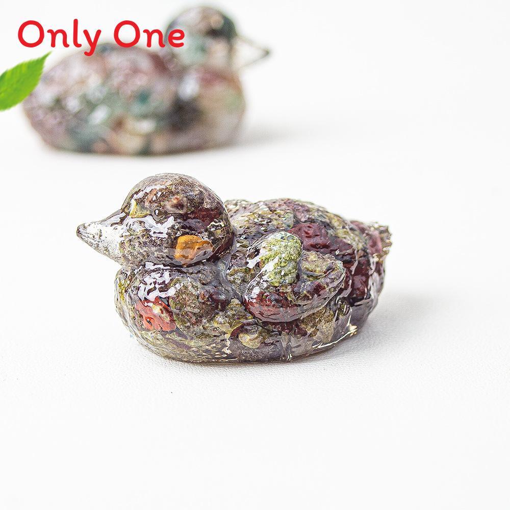 Water Crystal Resin Art Piece Duck Ornament For Home And Tabletop Decor