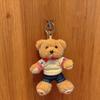 6 Inch Plush Bear Keychain Cartoon Bear Bag Charm Cute Stuffed Animal Keyring for Backpack Handbag Keys Hanging Accessories
