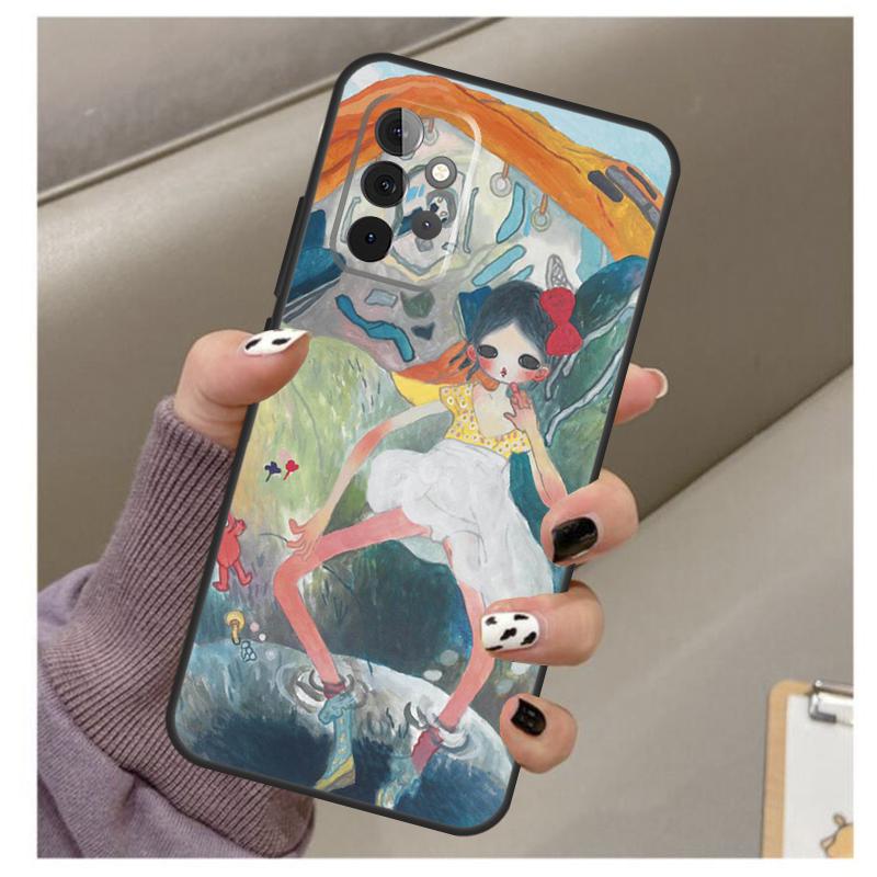 Cartoon Aesthetic Aya Takano Case For Samsung Galaxy A32 A52 A12 A22 A16 A26 A36 A56 A06 A55 A35 A15 A54 A34 A14 A13 A53