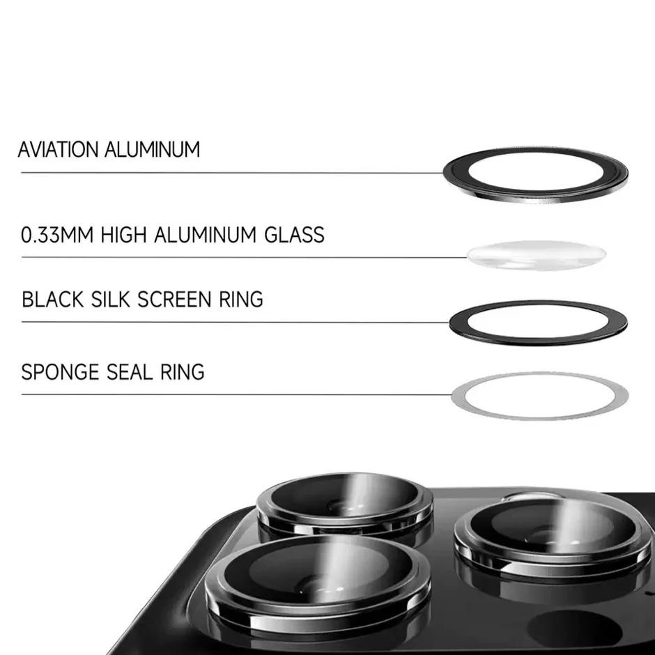 For iPhone 17 Pro Max Anti Fog Tempered Glass Rear Camera Protective Film Original Color Silvery Orange Grey Blue AR Compatible