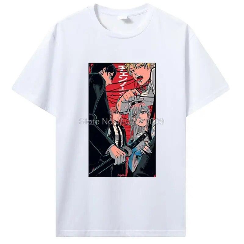

Летняя футболка унисекс из 100% хлопка, топы в японском стиле, аниме Манга, летняя черная футболка с короткими рукавами, женская футболка 3XL