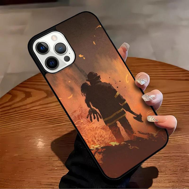 FIREFIGHTER FIREMAN Phone Case For iPhone 17 Air 16 15 14 13 12 11 Pro Max Max Plus Bumper Case Cover