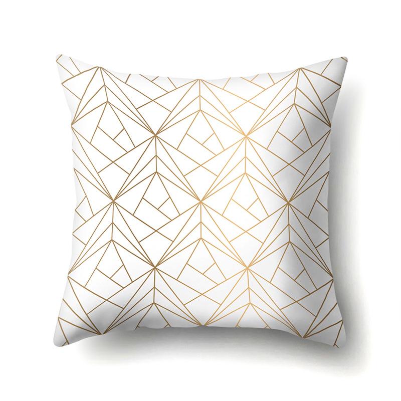 Ins Creative NATO Style Geometric Polyester Pillow Case Car Decoration Home Printed Waist Cushion Pillow Case Pillow Case