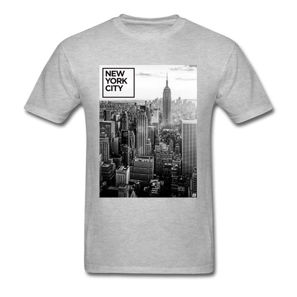 Black White Tshirt Unisex Fashion Streetwear New York City Top Tees Adult Oversized T Shirts Cotton High Quality Clothes Christmas