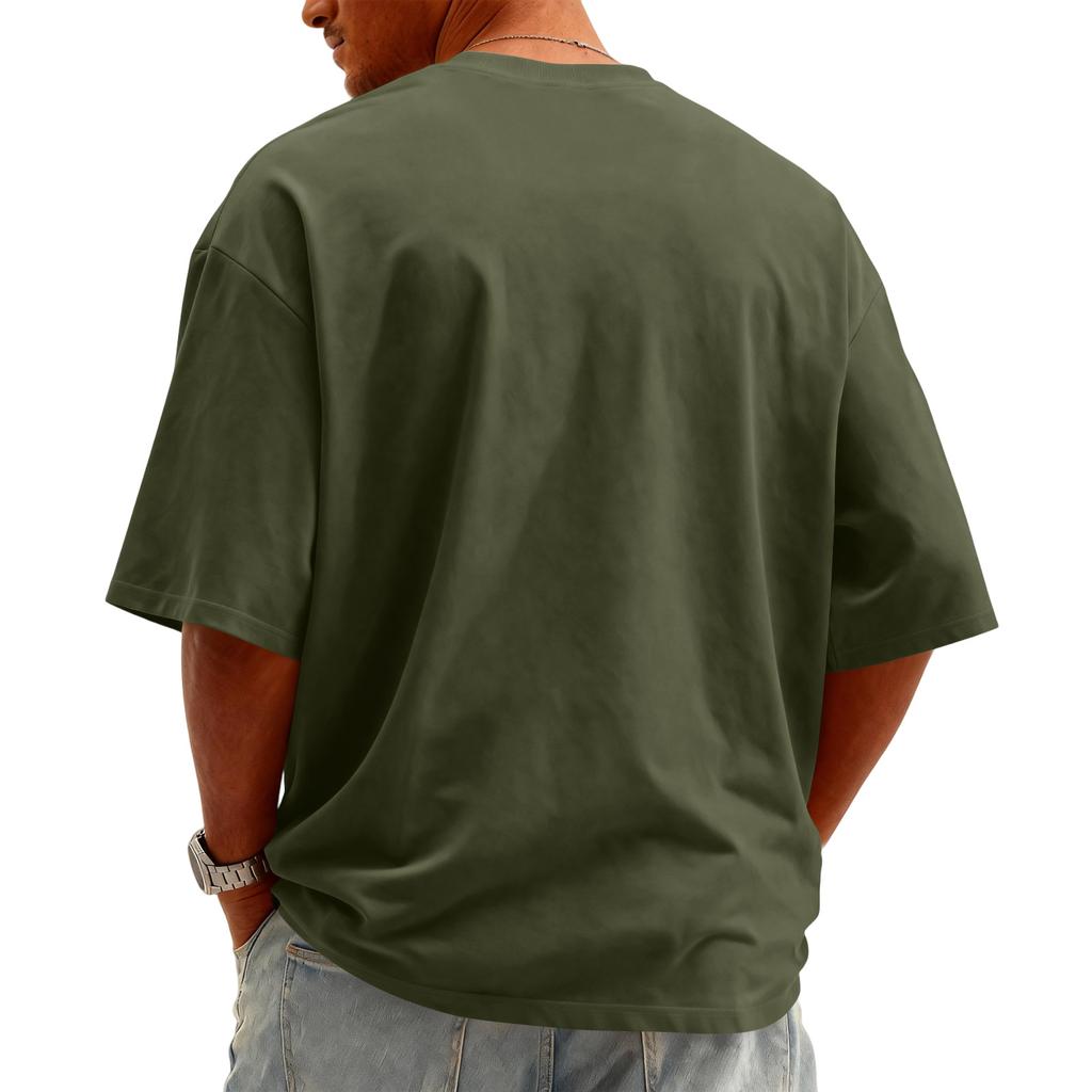Men's Knit -Neck Short Sleeve T-Shirt | Fashion Casual Pullover For Daily & Weekend Wear