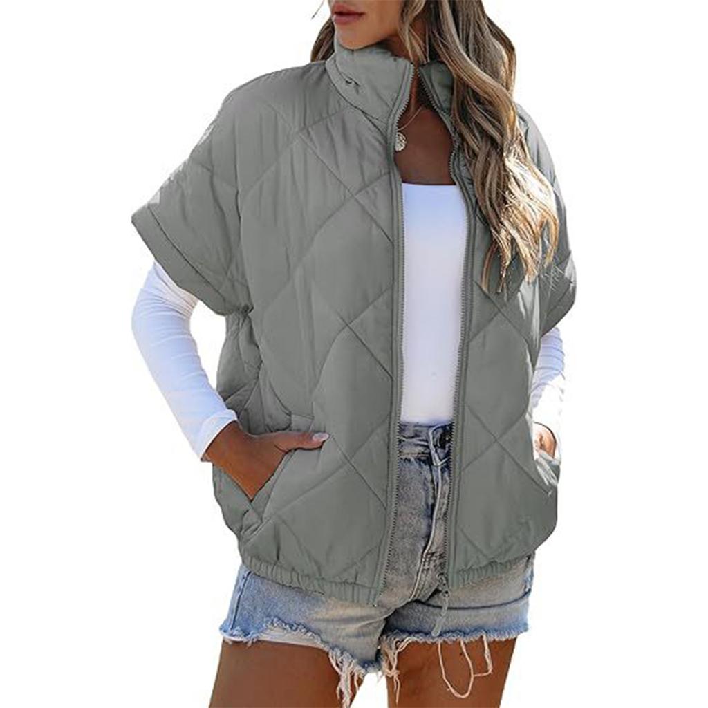 Women'S Casual Vest Loose Warm Cotton Vest Jacket