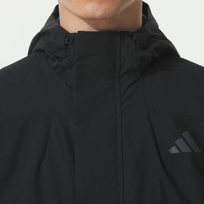 adidas Modern Tech Warm Locker Wasserabweisend Winddicht Kapuzen-Reißverschluss Langarmjacke Herrenjacken Schwarz KB7624