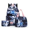 3Pcs/set Anime Girl Backpack Set School Students Kawaii Back To School Backpack Boy Children Lunch Bags Pencil Box