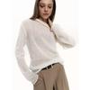 Womens Oversized Knit Sweater Loose Fit Long Sleeve Cropped Top Soft Mohair Blend Streetwear 2025