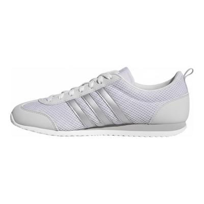 Vs Jog 2.0 Tkanina Skóra Syntetyczna Lody T Buty Wygodne Wszechstronne Niskie Codzienne Buty Unisex Trampki Szary Biały KH7655