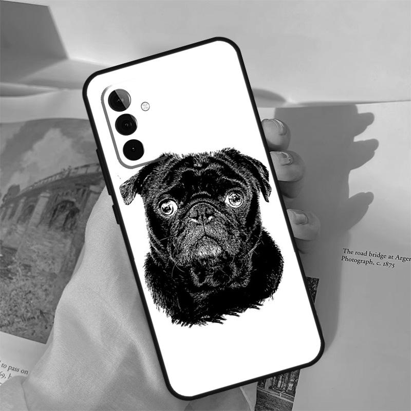 Cute Pug Dog Case For Samsung Galaxy A52 A32 A12 A22 A16 A26 A36 A56 A06 A55 A35 A15 A54 A34 A14 A13 A53