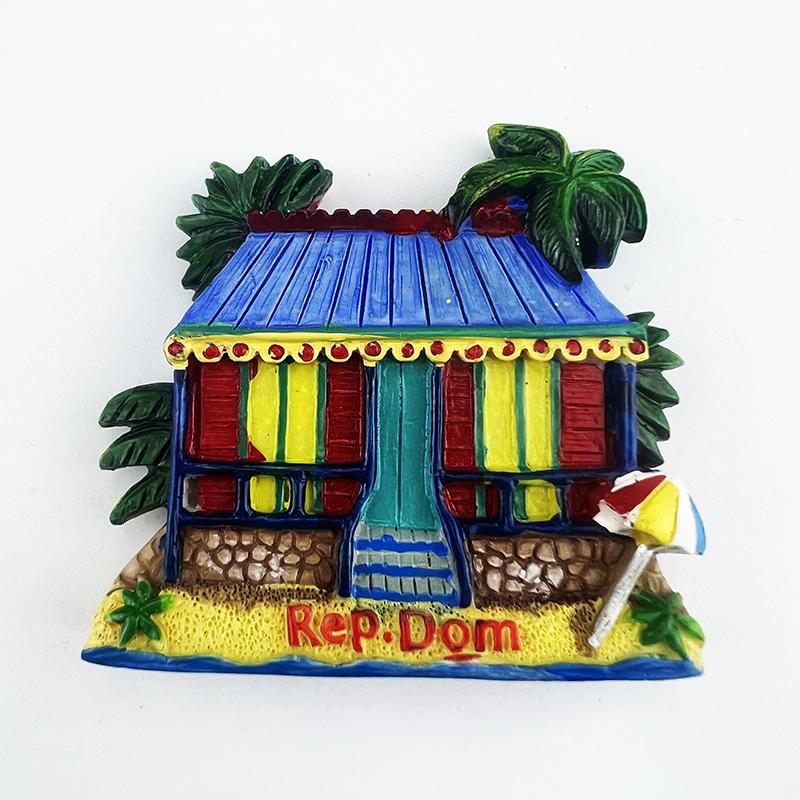 Dominikanische Republik Kühlschrankmagnete Kreativ Meerblick Haus Reise Souvenirs Kühlschrankaufkleber Heimdeko Hochzeitsgeschenke