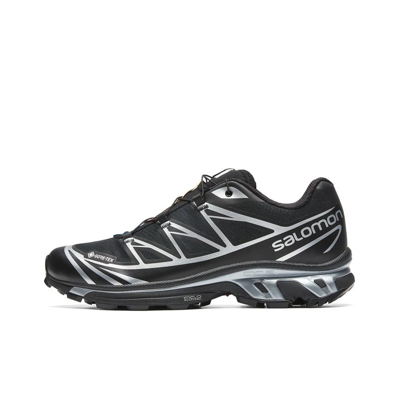 SALOMON Xt-6 Gtx Minimalist Comfortable Shock Absorbing Slip Resistant Low Top Outdoor Functional Shoes Unisex Shoes Black Silver Gray 474506
