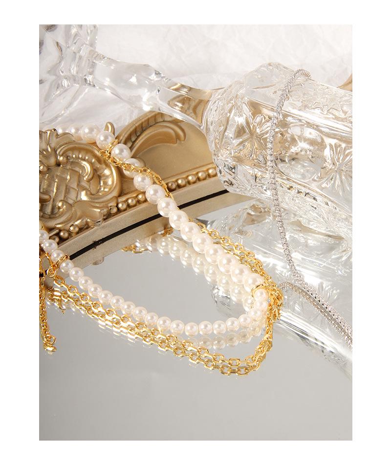 Korean INS Luxury Design Pearl Necklace: Versatile Sterling Silver S925 DIY Clavicle Chain for Women