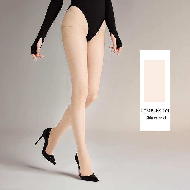 Dámské ultratenké odolné bezešvé punčochy, černé punčochové kalhoty proti zatržení a ponožky s ananasovým vzorem, které nesjíždějí