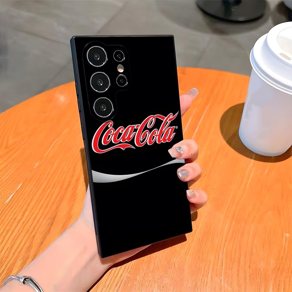 C-Coca-Fashion Cola Phone Case For Samsung S26 S25 Ultra S24 S23 Fe S22 S20 S21 Plus A54 A34 A53 A16 Back Cover