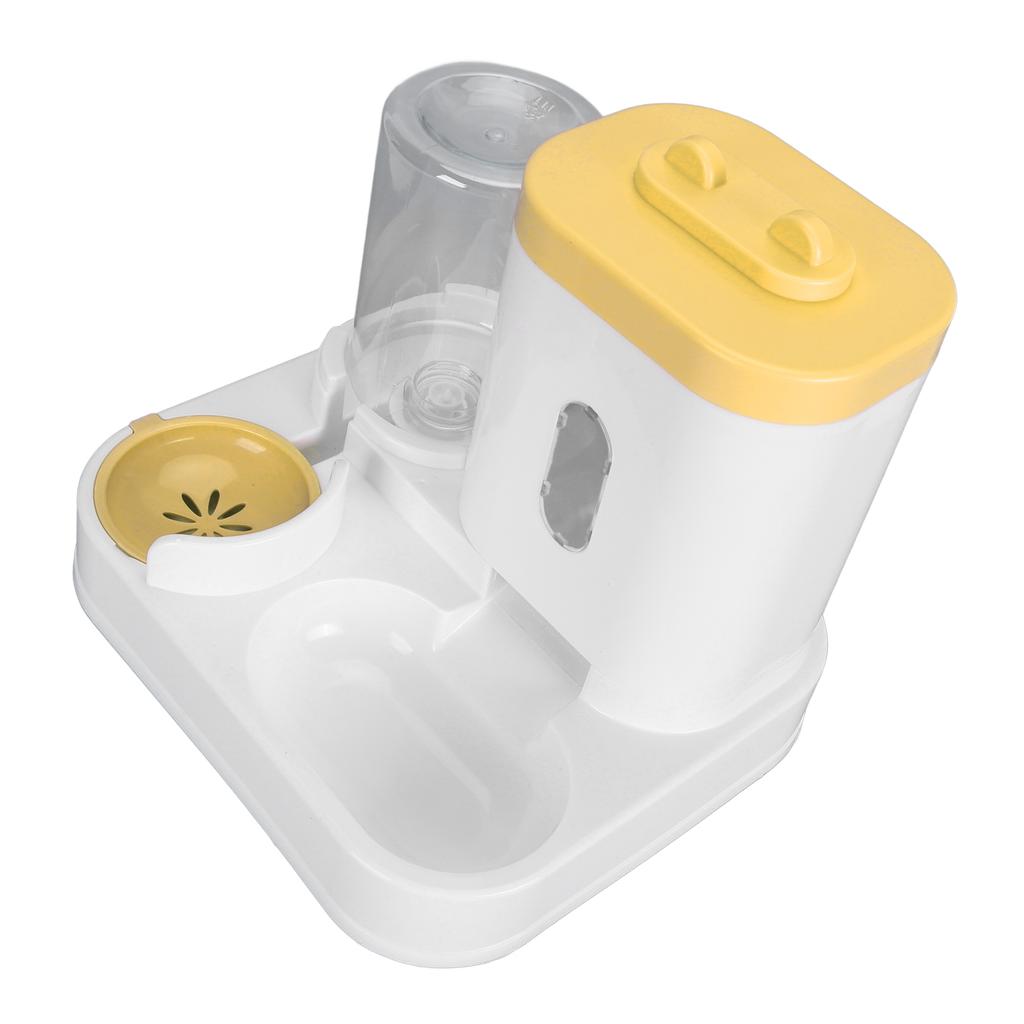 Pet Food Water Dispenser 2 In 1 Large Capacity Detachable Automatic Cat Waterer Feeder for Dog