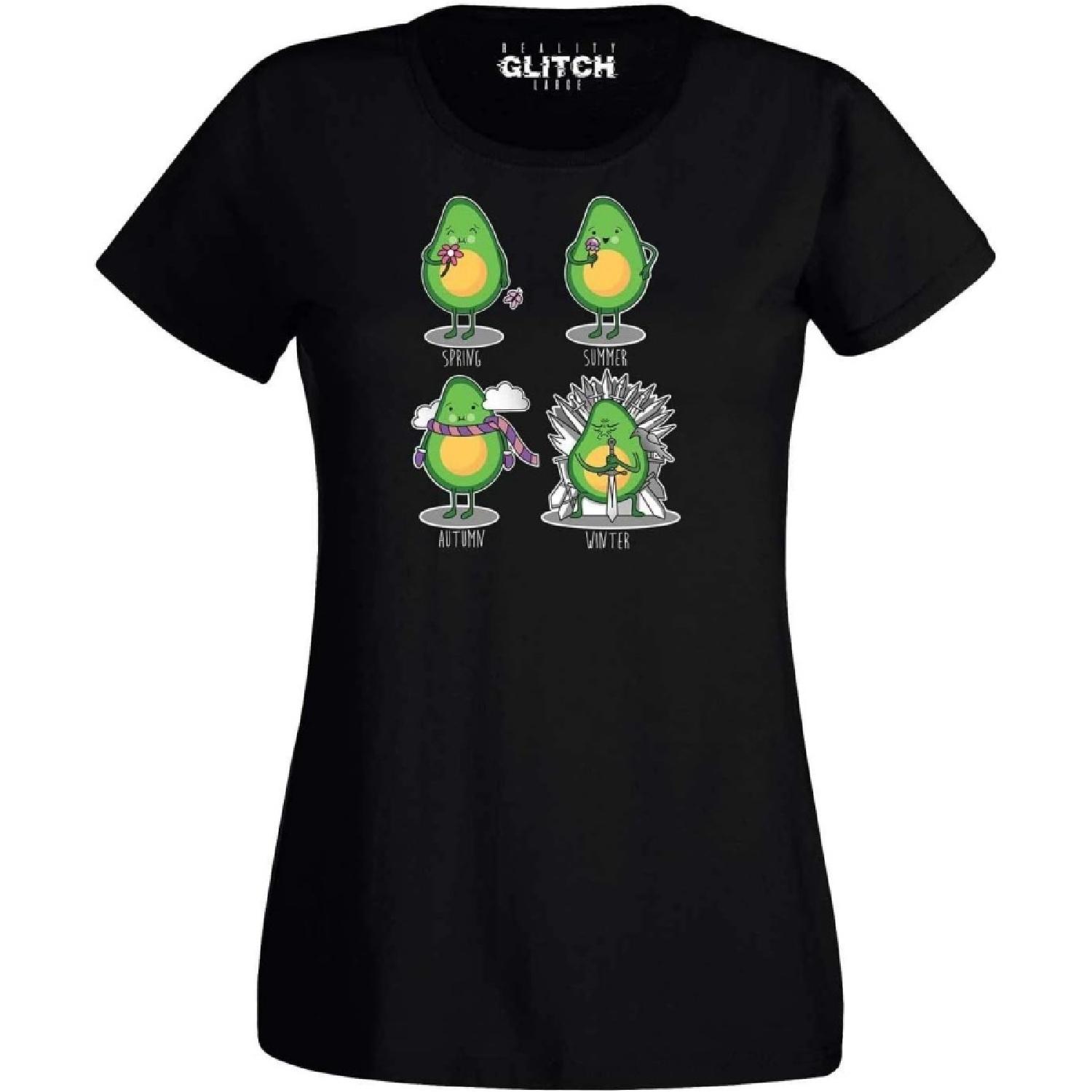 Reality Glitch Avocado Inspired by Game of Thrones Womens T-Shirt S