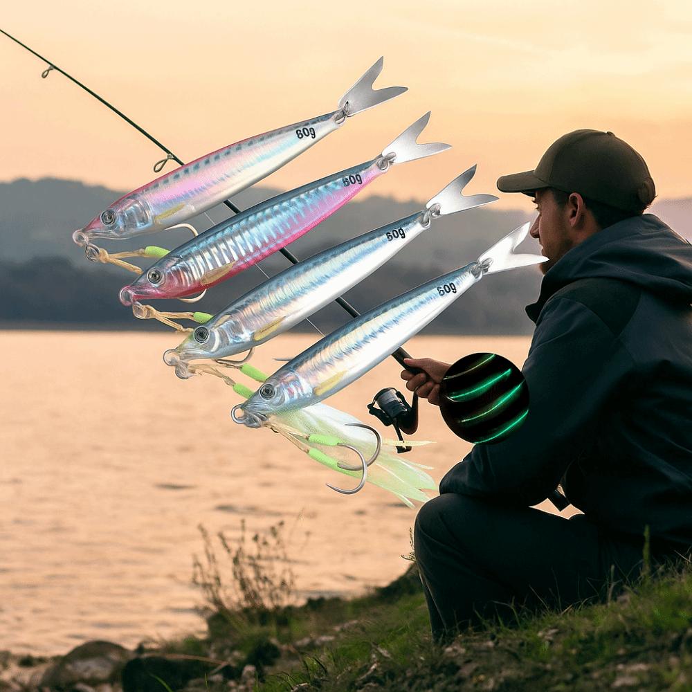 80g Weight Metal Jig Lure Metal Fishing Lures Artificial Bait Simulation Fish Lures Shore Casting