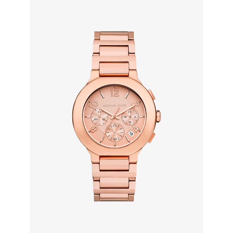 Женские часы Michael Kors Oversized Gramercy с покрытием цвета розового золота MK7521 розового золота