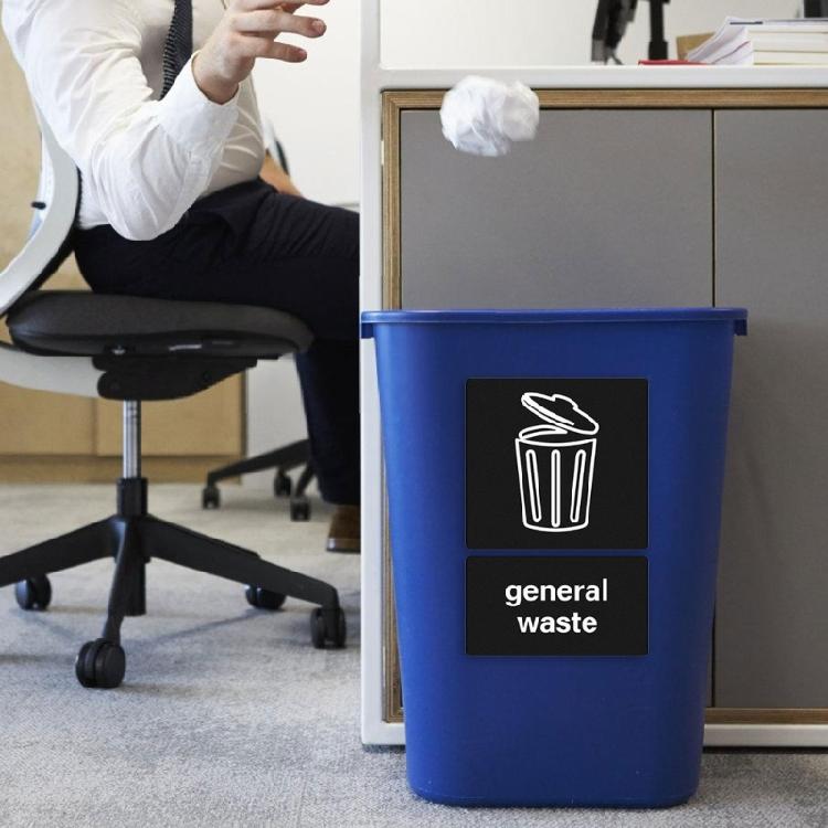10pcs Recycle Stickers for Trash Disposal Improve Waste Separation in Kitchen or Office Sorting Stickers Decal