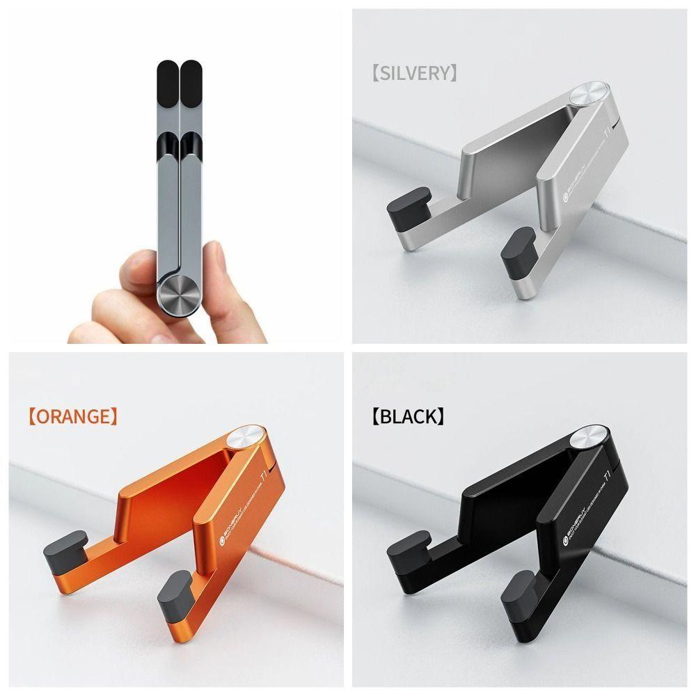 Foldable Cell Phone Holder Aluminum Zinc Zinc Alloy Table Phone Holder  Desktop Ornaments