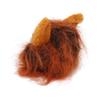 Cat Lion Headgear Decoration Cloth Cute Breathable Pet Lion Wig Lion Mane Costume for Pet Dark Brown