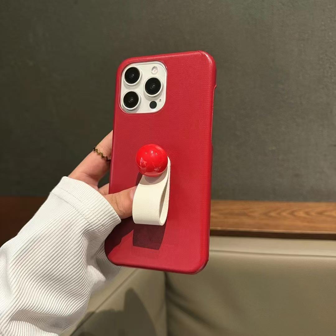 

Чехол для телефона с текстурой из кожи и 3D-шаром, подходит для 11/12/13/14/15/16/PRO/PROMAX/PLUS iPhone16plus