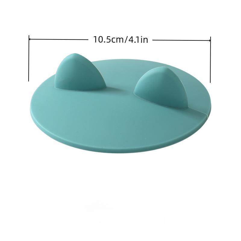Silicone 3D Cat Ears Cup Lid - Leak & Dust Proof for Coffee & Glass Cups