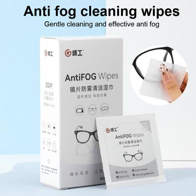 30 Teile/schachtel Gläser Reiniger Nass Wischen Einweg Anti Nebel Beschlagen Staub Entferner Reinigung Objektiv Tücher Sonnenbrille Telefon Bildschirm