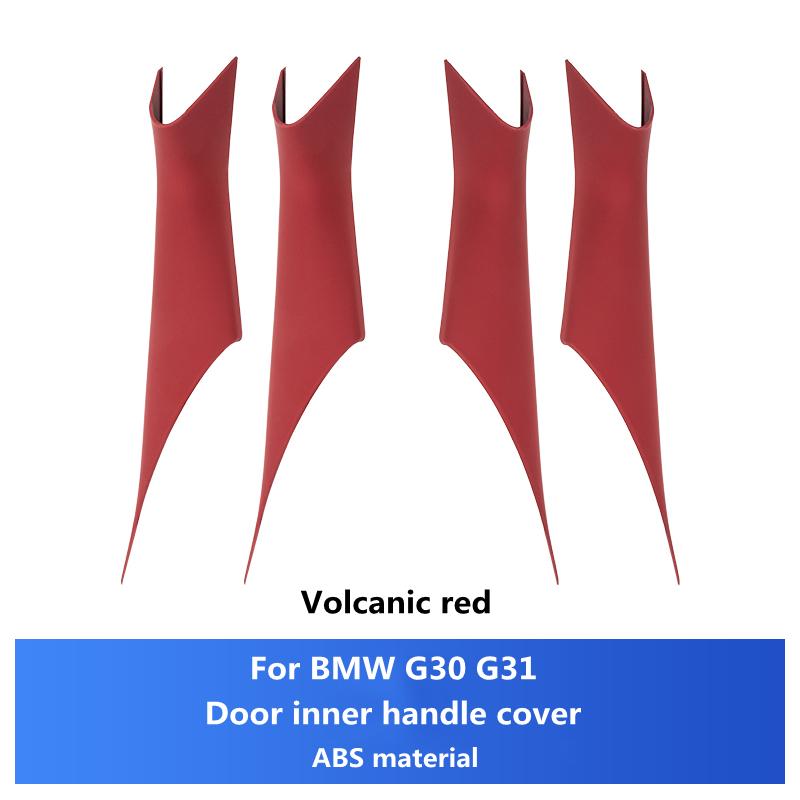 Car Styling Door Inner Handle Cover Decorative Sticker for BMW 5 Series G30 G31 Carbon Fiber Pattern Interior